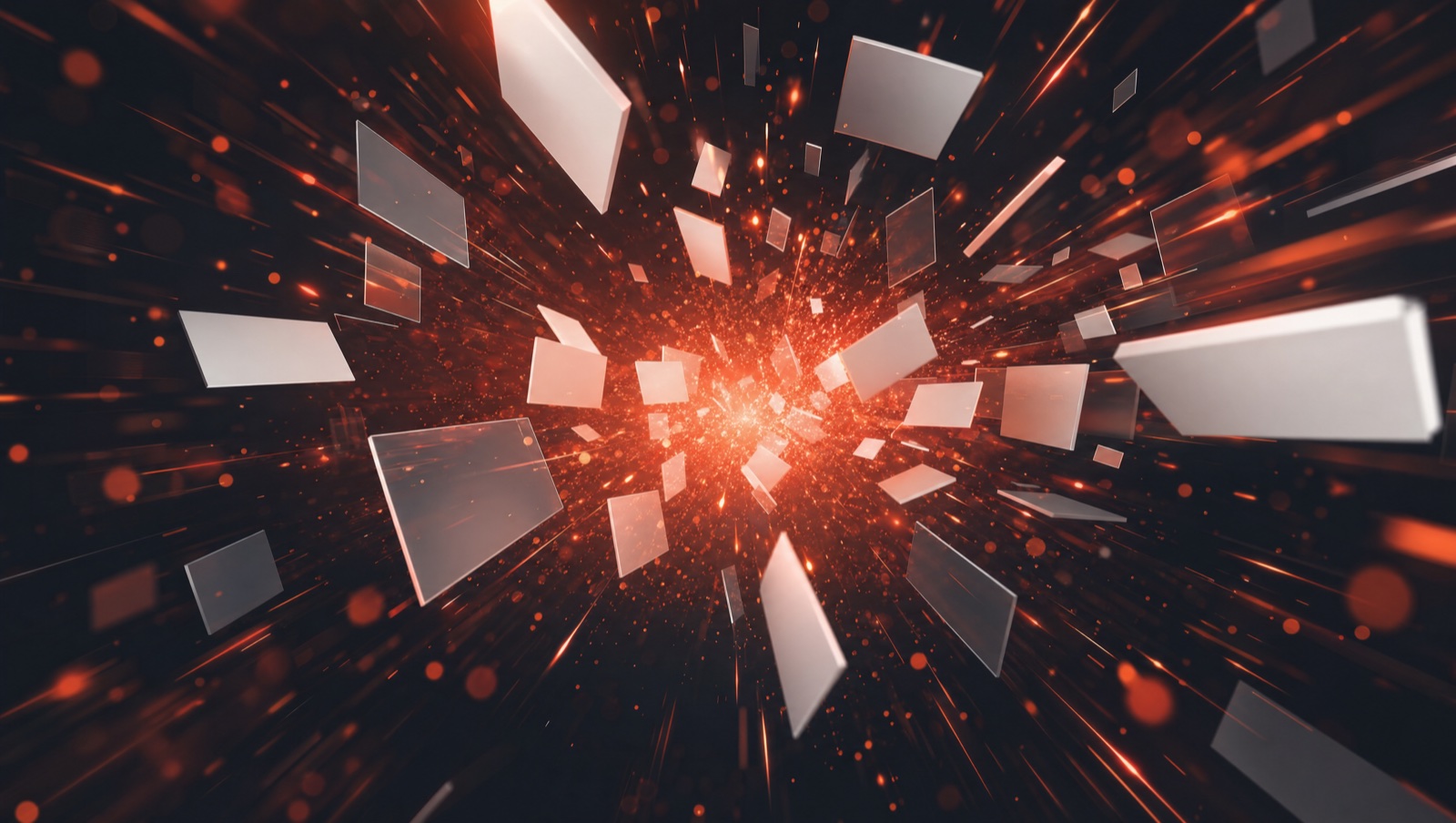 One idea bursting into a stream of generated content